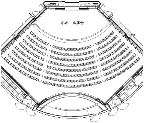 コンサートホール座席表