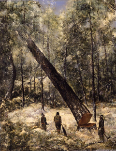 「献木伐採」1943年